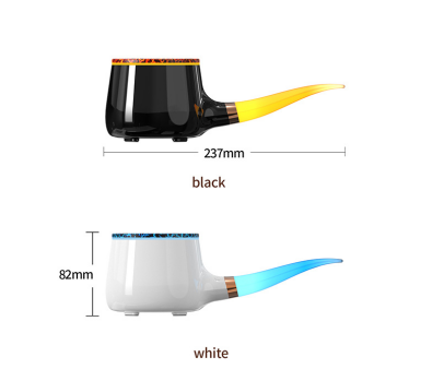 Pipe-Shaped Aromatherapy Humidifier with LED Flame & Mist - USB Desk Diffuser for Home, Office, Bedside V1107-CS-XXJSQ