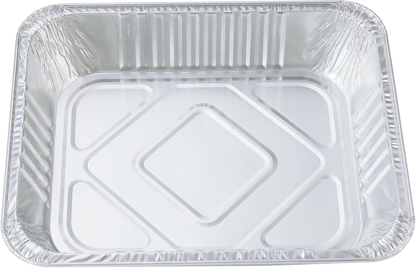 20 Pack Heavy-Duty Disposable Aluminum Foil Pans for Baking, Grilling & Catering - Extra Thick Rectangular V1107-CS-XZCH20