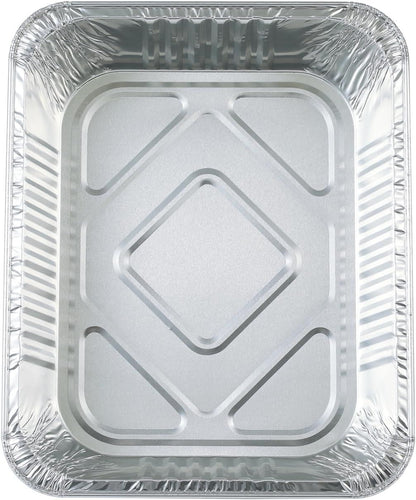 20 Pack Heavy-Duty Disposable Aluminum Foil Pans for Baking, Grilling & Catering - Extra Thick Rectangular V1107-CS-XZCH20