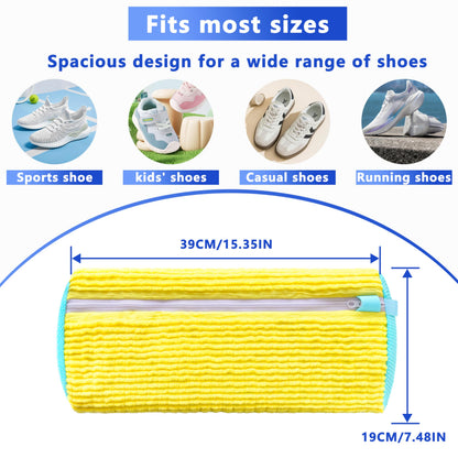2-Pack Reusable Shoe Washing Machine Bag - White Protective Laundry Bag for All Shoes, Anti-Deformation & V1107-CS-XZXHDH