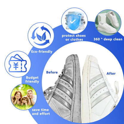 2-Pack Reusable Shoe Washing Machine Bag - White Protective Laundry Bag for All Shoes, Anti-Deformation & V1107-CS-XZXHDH