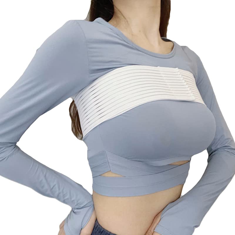 Full-Length Chest Compression Band for High-Impact Support - Breathable, Stretchy Breast Stabilizer for V1107-CS-YDSXD