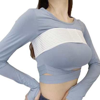 Full-Length Chest Compression Band for High-Impact Support - Breathable, Stretchy Breast Stabilizer for V1107-CS-YDSXD