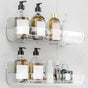 2-Pack Acrylic Adhesive Wall Shelf for Bathroom, Kitchen & Vanity Storage - No Drill, Waterproof with V1107-CS-YKLYSZWJ2