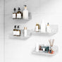4-Pack Acrylic Adhesive Wall Shelf for Bathroom, Kitchen & Vanity Storage - No Drill, Waterproof with V1107-CS-YKLYSZWJ4