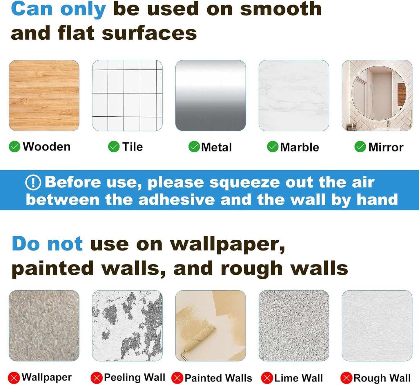 4-Pack Acrylic Adhesive Wall Shelf for Bathroom, Kitchen & Vanity Storage - No Drill, Waterproof with V1107-CS-YKLYSZWJ4