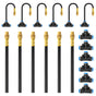 Drip Irrigation System, No 1/4 Pipe, only 6pcs Adjustable Copper Nobbles and 6pcs Quick Connectors V1107-CS-ZDJHQ7812