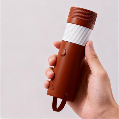Foldable Outdoor Camping Light with Dual Brightness Modes - Rechargeable Red LED Tent Lamp, IP65 Waterproof, V1107-CS-ZDLYD