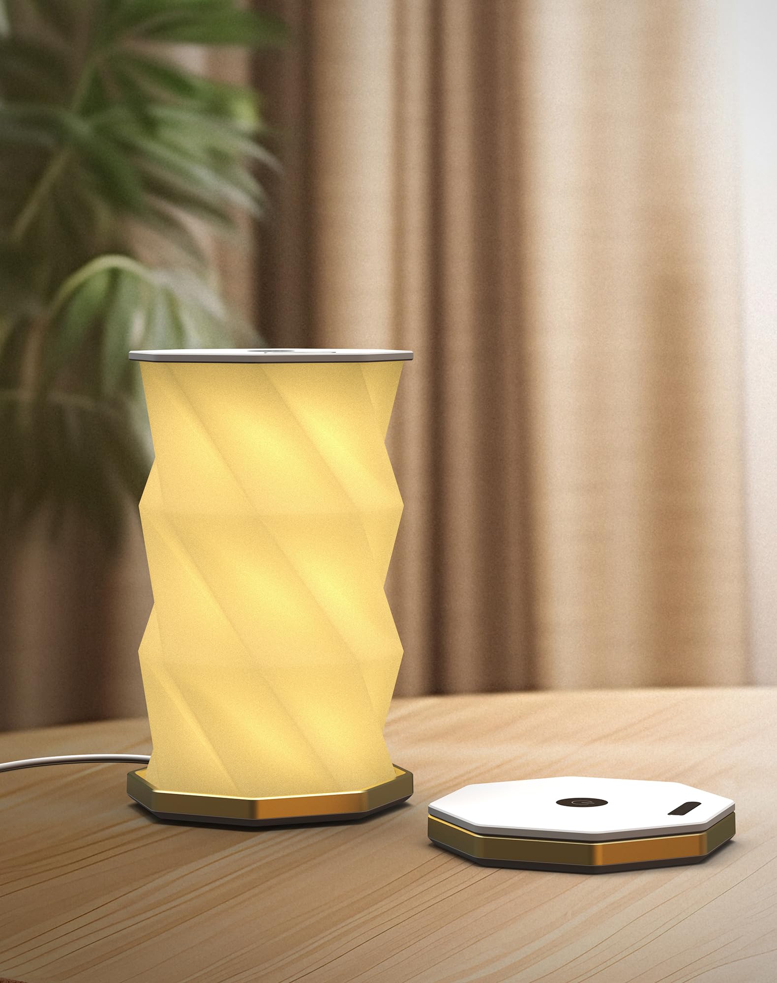 Foldable Rotating Table Lamp with Touch Control - Portable LED Desk Light for Home, Camping & Gifts, V1107-CS-ZDXZXYD