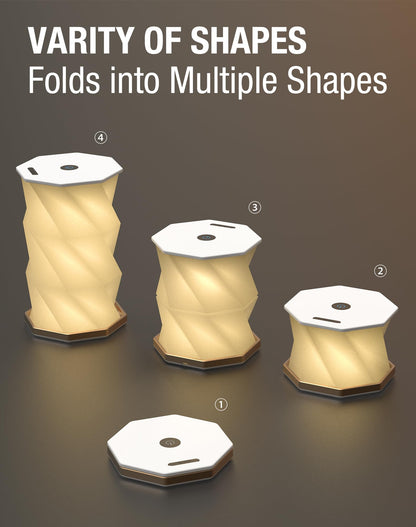 Foldable Rotating Table Lamp with Touch Control - Portable LED Desk Light for Home, Camping & Gifts, V1107-CS-ZDXZXYD