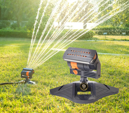 Smart Oscillating Sprinkler with 4 Spray Modes - Automatic Lawn Watering System for Garden, Yard & Patio, V1107-CS-ZDYBSSQ