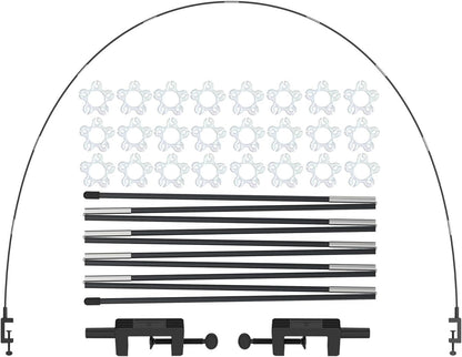 Tabletop Balloon Arch Kit with Adjustable Fiber Rods & Plastic Ring Clips for Birthday Wedding Graduation V1107-CS-ZMQQGM