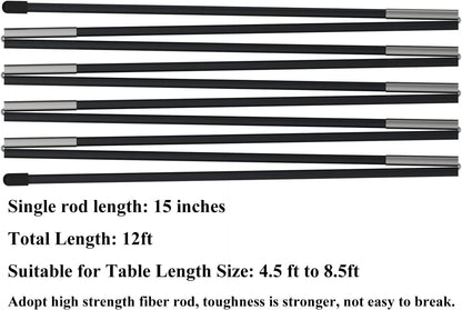 Tabletop Balloon Arch Kit with Adjustable Fiber Rods & Plastic Ring Clips for Birthday Wedding Graduation V1107-CS-ZMQQGM