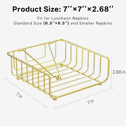 Iron Napkin Holder for Dining Table, Kitchen Counter & Outdoor Picnic Use with Weighted Arm (Black) V1107-CS-ZMZJTJJ