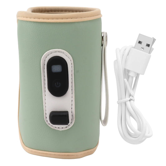 USB Baby Bottle Warmer - Portable Digital Milk Heater with 5-Temperature Settings, Rechargeable and V1107-CS-ZNKWWNQL