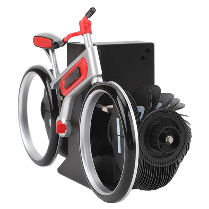 Modern Bicycle Flip Clock - Creative Mechanical Desk Timepiece with Dual Rotating Wheels, Retro Design for V1107-CS-ZXCZBHO