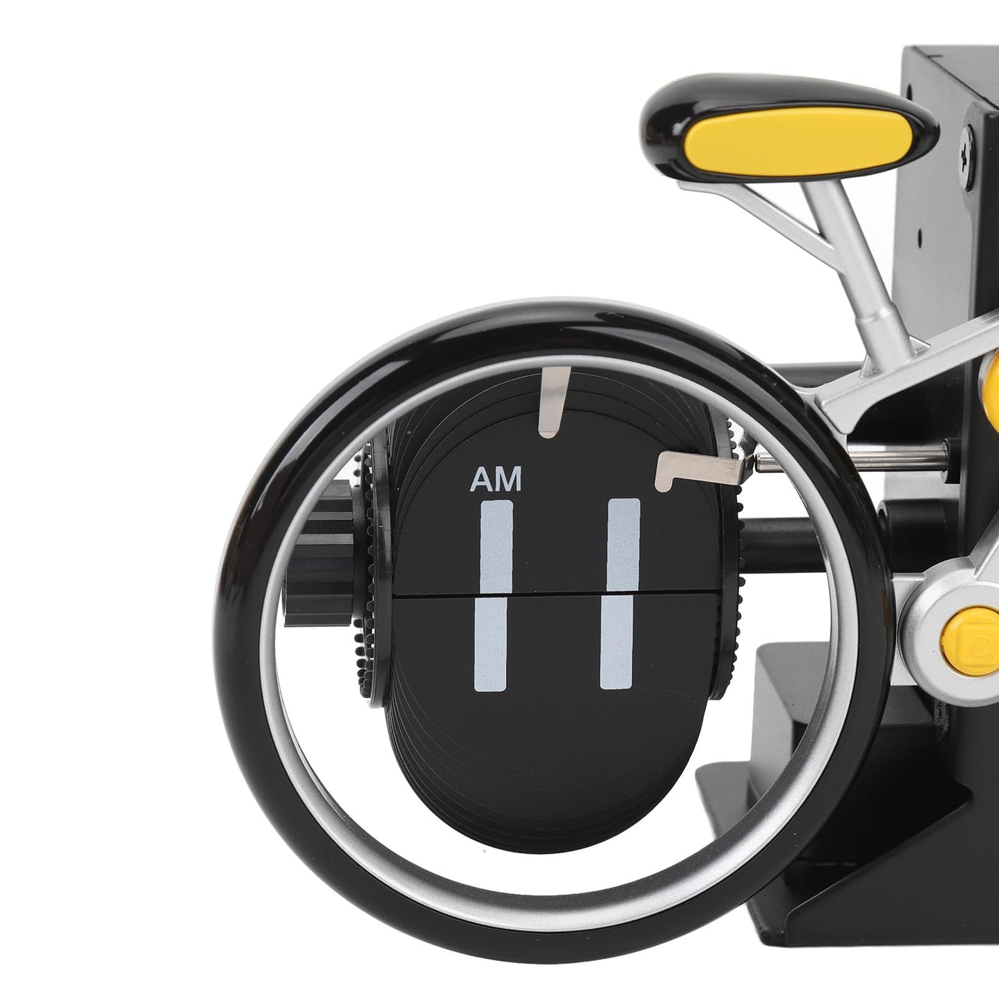Modern Bicycle Flip Clock - Creative Mechanical Desk Timepiece with Dual Rotating Wheels, Retro Design for V1107-CS-ZXCZBHU