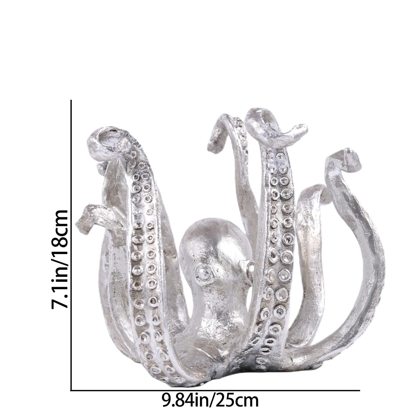 Multi-Functional Octopus Sculpture - Decorative Resin Cup Holder & Jewelry Organizer, Unique Home Accent for V1107-CS-ZYSZBJY