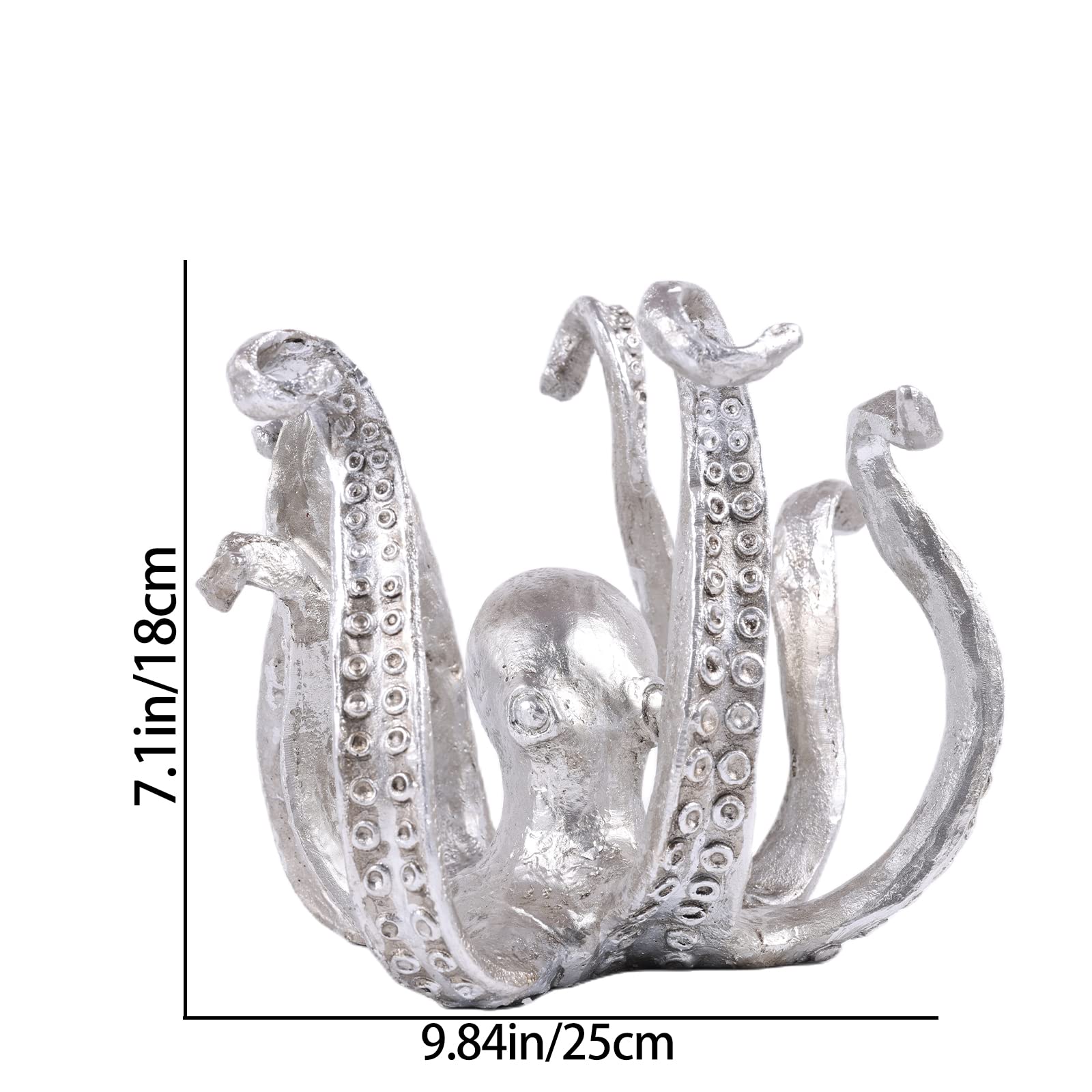 Multi-Functional Octopus Sculpture - Decorative Resin Cup Holder & Jewelry Organizer, Unique Home Accent for V1107-CS-ZYSZBJY