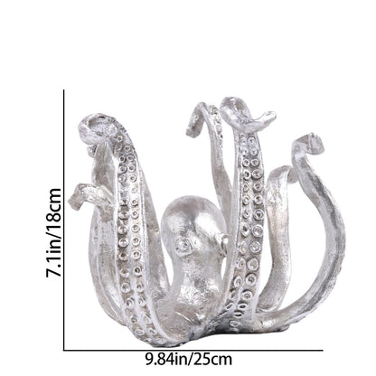 Multi-Functional Octopus Sculpture - Decorative Resin Cup Holder & Jewelry Organizer, Unique Home Accent for V1107-CS-ZYSZBJY