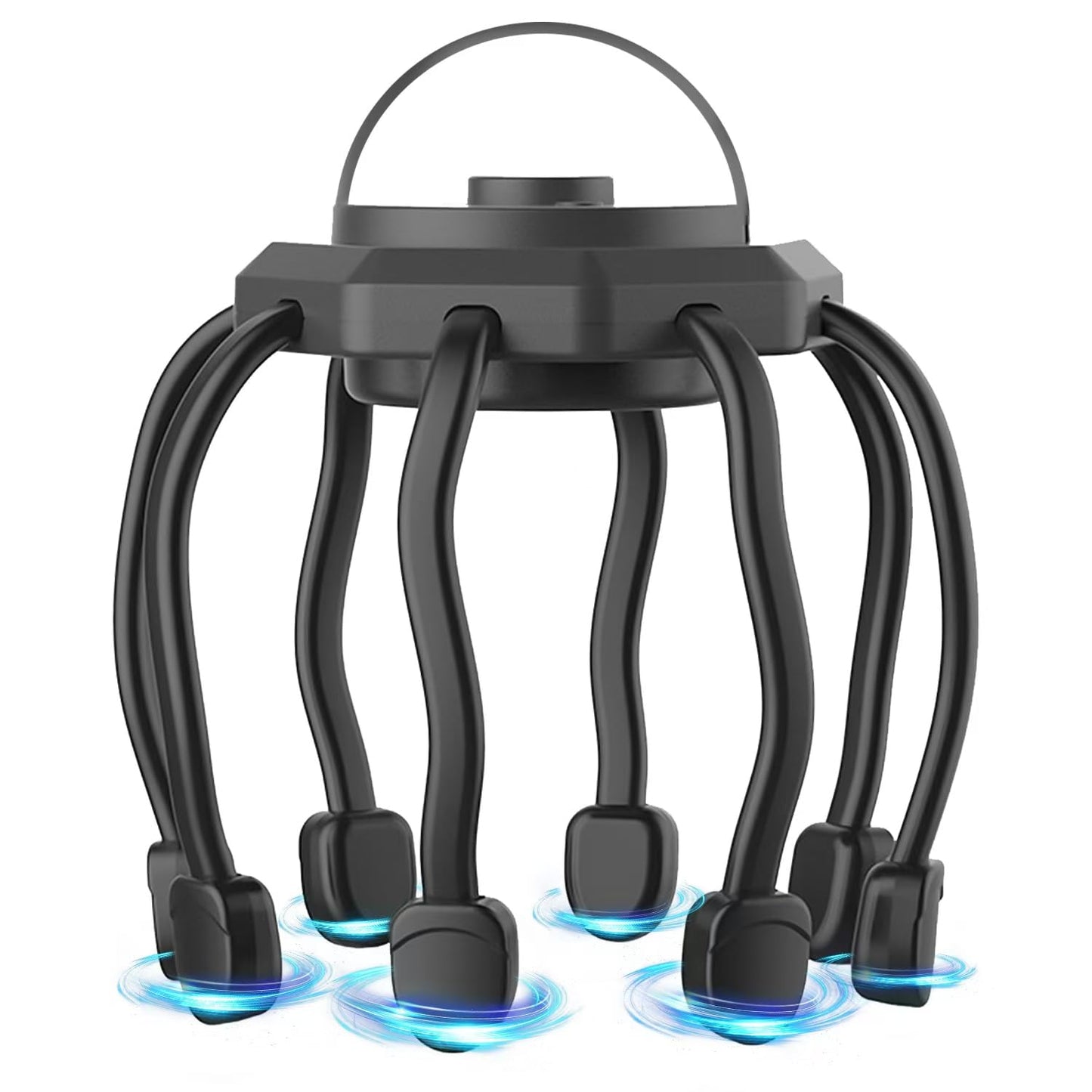 Wireless Octopus Head Massager - 8-Point Vibration Therapy, 360 degrees Scalp Relief, Rechargeable with 3 V1107-CS-ZYTBAMQ