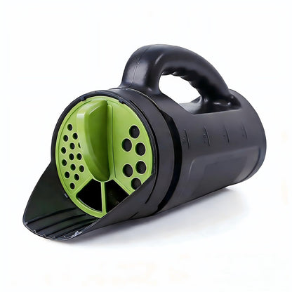 Handheld Garden Seed & Salt Spreader - 80oz Capacity, Adjustable Outlet, Ergonomic Handle for Fertilizer, V1107-CS-ZZBZQ