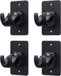 4-Pack No-Drill Self-Adhesive Curtain Rod Brackets for Smooth Walls, Universal Fit for Bathroom & Bedroom V1107-CSCLGGDJH