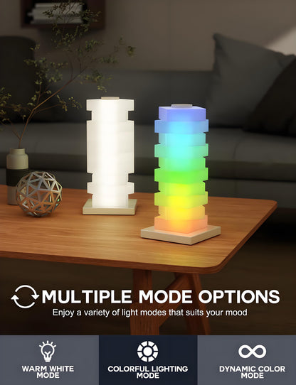 Customizable RGB Cube Lamp: USB-Powered LED Tower Light for Australian Gamerooms, Bedrooms & Room Decor V1107-CUSTOMIZABLE RGB CUBE LAMP