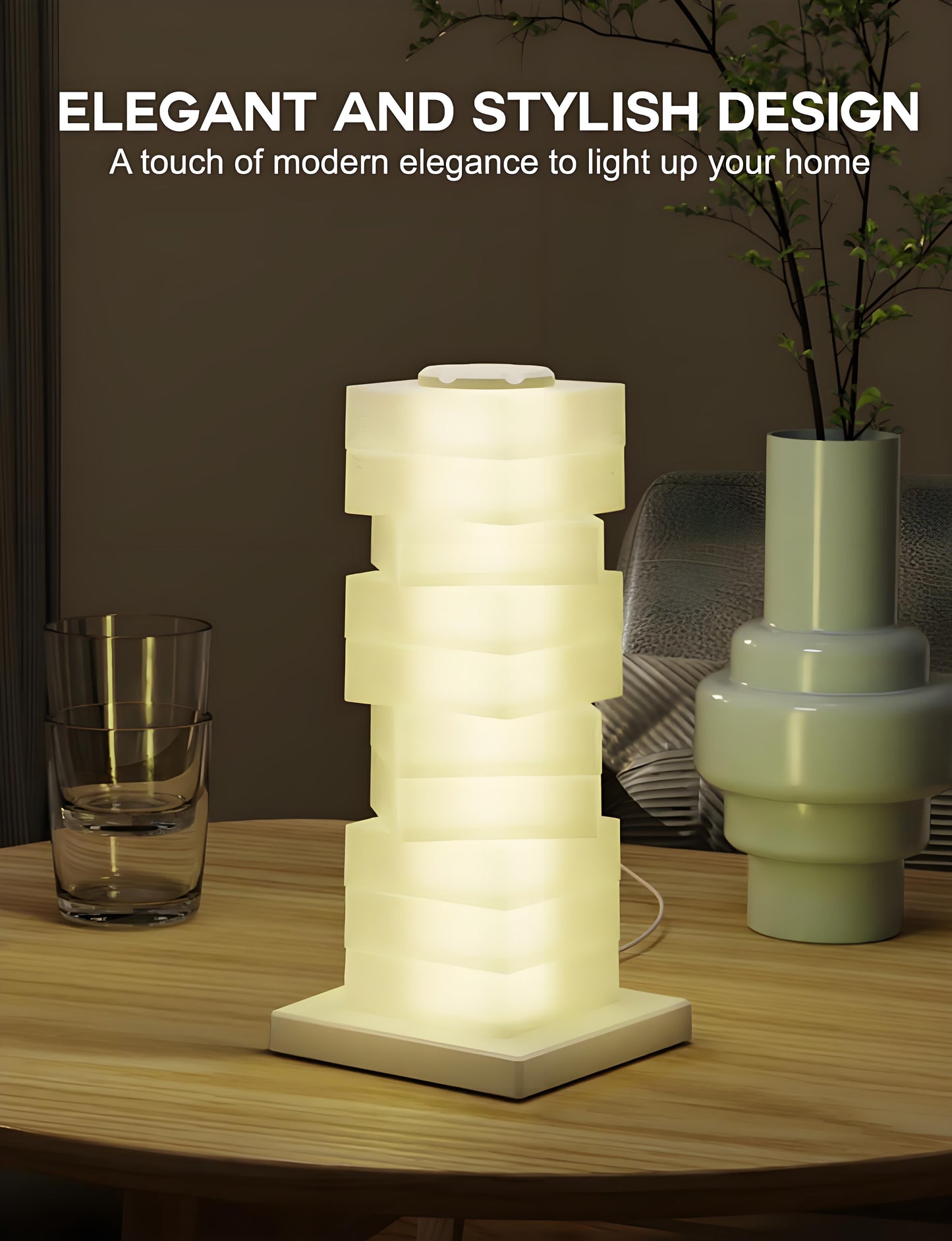 Customizable RGB Cube Lamp: USB-Powered LED Tower Light for Australian Gamerooms, Bedrooms & Room Decor V1107-CUSTOMIZABLE RGB CUBE LAMP