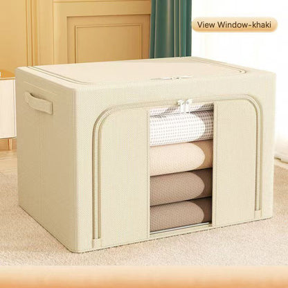 Refined Organization: The Artistry of Minimalist Storage V1107-CWH0011-KHAKI