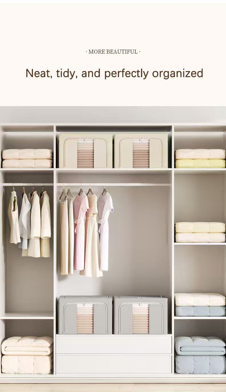 Refined Organization: The Artistry of Minimalist Storage V1107-CWH0011-KHAKI