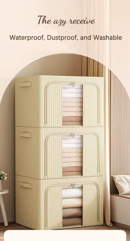 Refined Organization: The Artistry of Minimalist Storage V1107-CWH0011-KHAKI