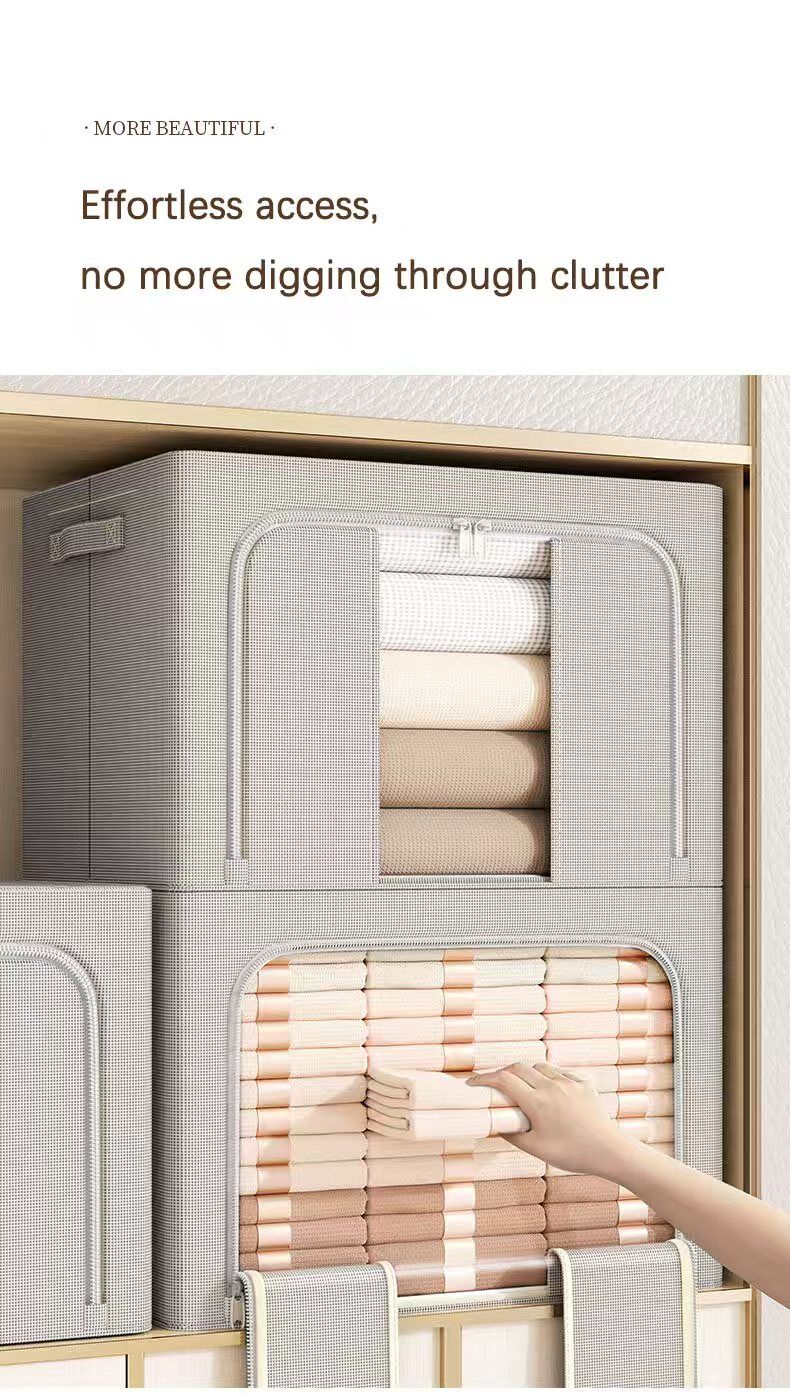 Refined Organization: The Artistry of Minimalist Storage V1107-CWH0012-ASH GREY