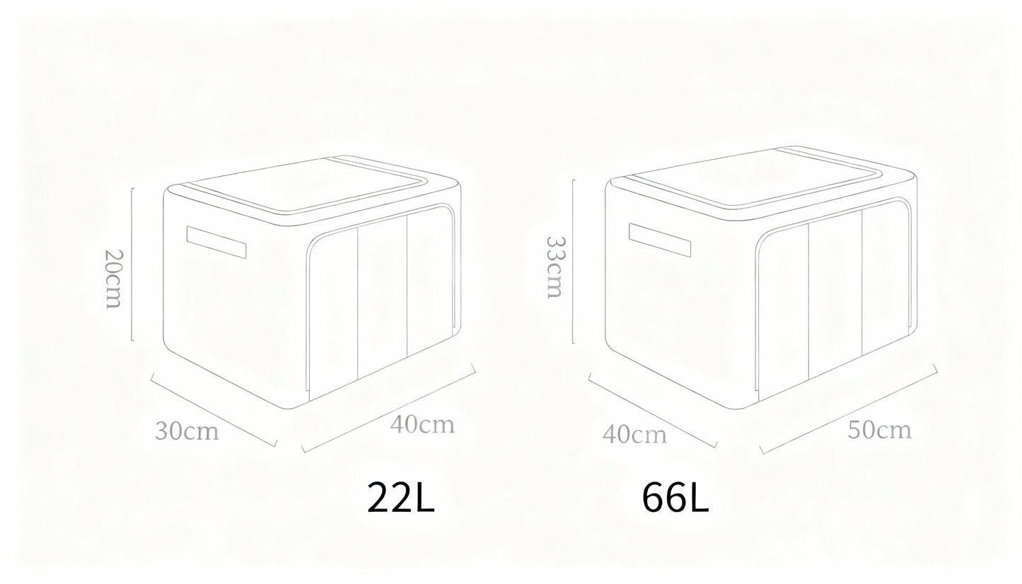 Refined Organization: The Artistry of Minimalist Storage V1107-CWH0012-KHAKI