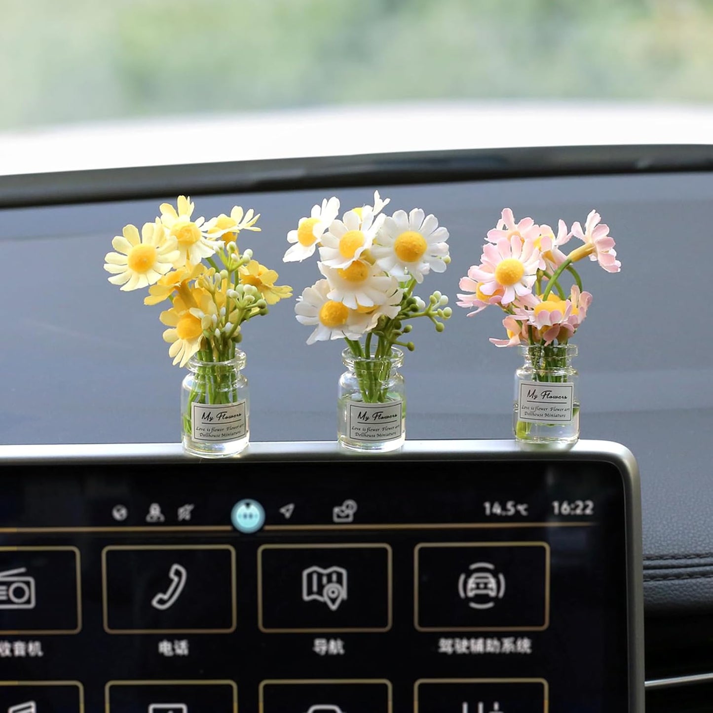 Daisy Car Dashboard Decorations: Cute Aesthetic Interior Accessories for Australian Women's Cars V1107-DAISY CAR DASHBOARD DECORATIONS