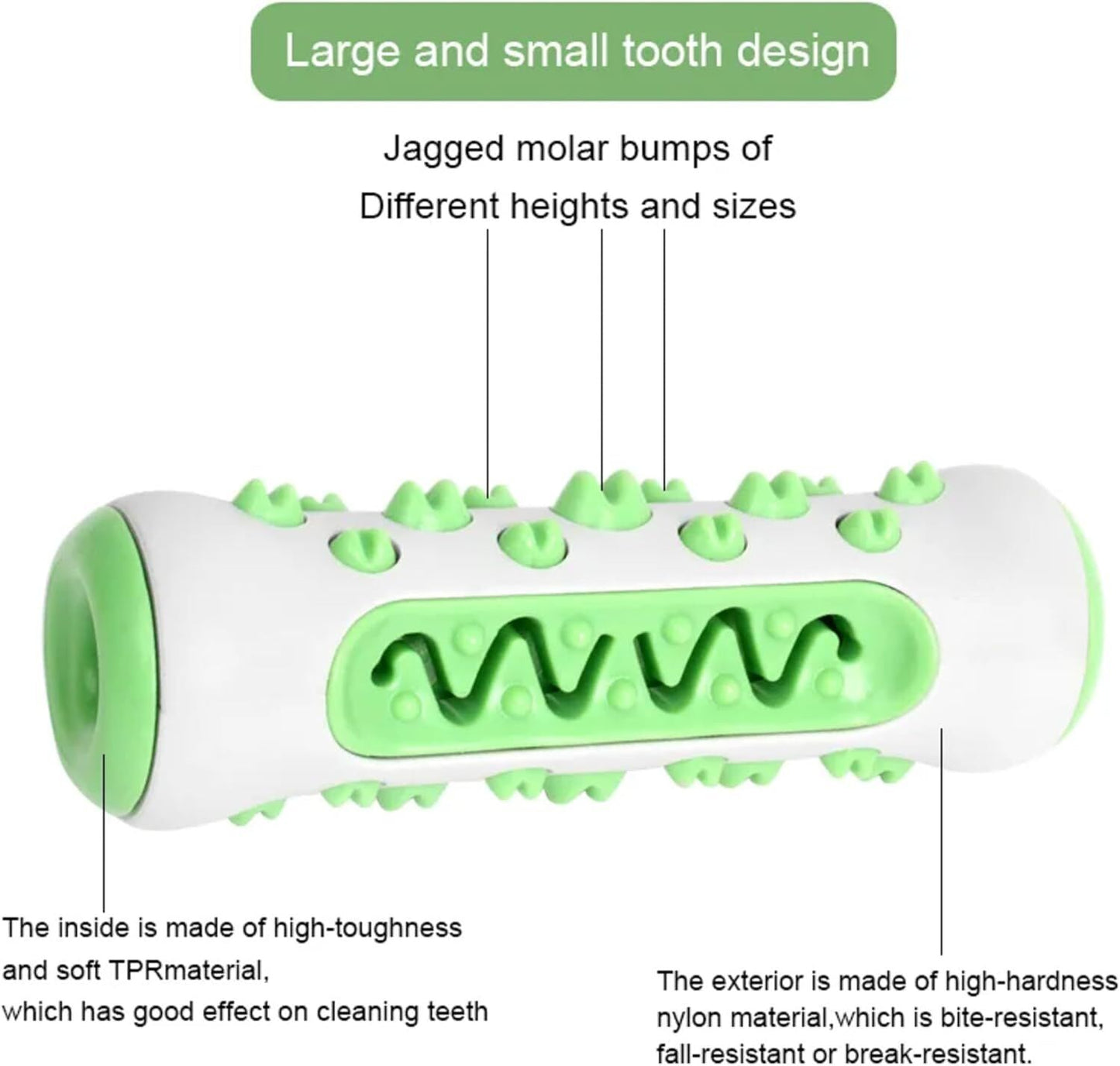 Dog Chew Toy: Durable Nylon & TPR, Teeth Cleaning Bone for Aussie Dogs V1107-DOG CHEW TOY