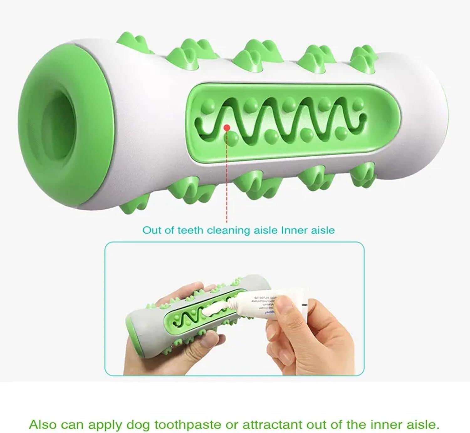 Dog Chew Toy: Durable Nylon & TPR, Teeth Cleaning Bone for Aussie Dogs V1107-DOG CHEW TOY