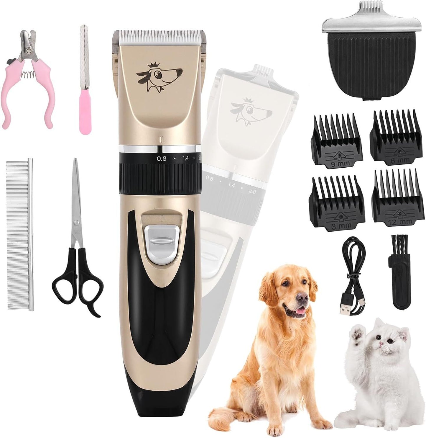 pet products Pet products Professional Rechargeable Cordless Dogs Cats Horse Grooming Clippers - Professional V1107-DOG CLIPPERS