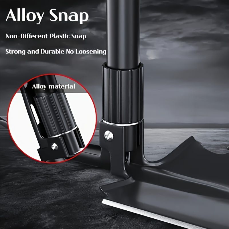 Multifunctional Camping Shovel with Compass for Gardening and Outdoor Adventures-Black V1107-DSZ-001-001