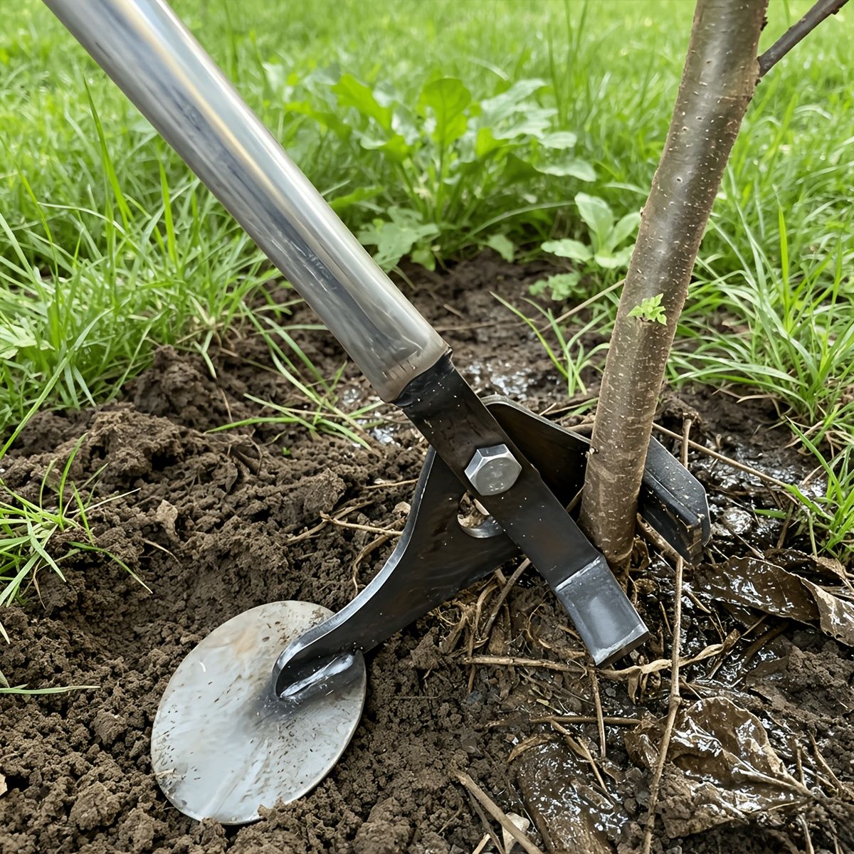 Manual Tree Root Cutter Heavy Duty for Garden and Farm Use-Grey V1107-DSZ-001-101
