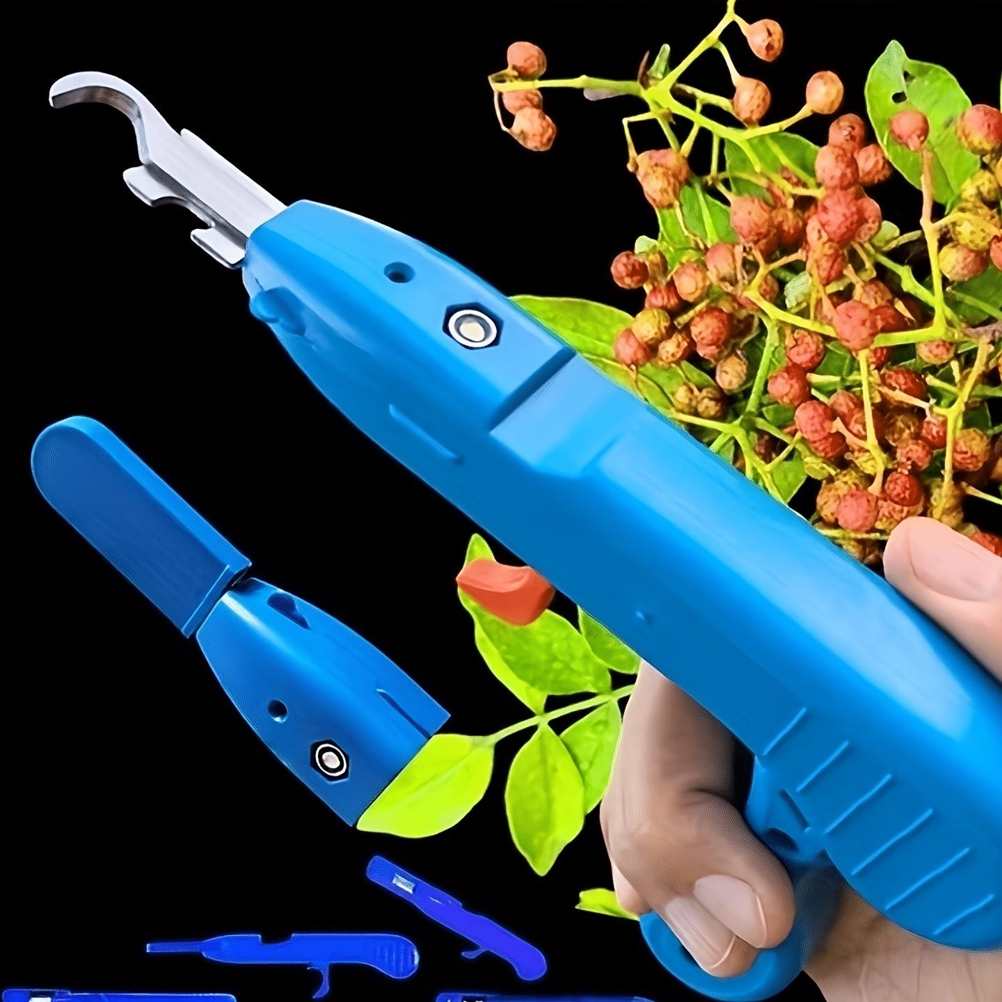 2-Piece Fruit Picking Tool Set for Home Gardens & Small-Scale Farms-Blue+Orange V1107-DSZ-021-001