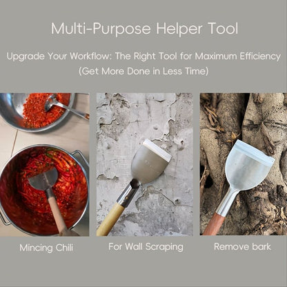 One-Piece Construction Precision-Sharpened Edge Gardening Trowel-Silver V1107-DSZ-0311-001