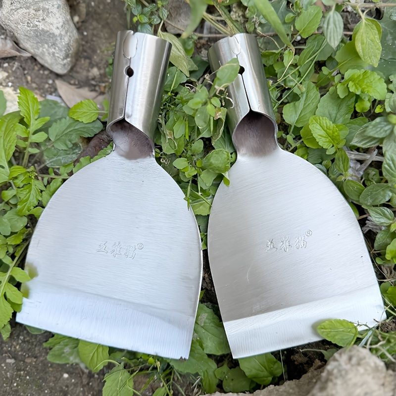 One-Piece Construction Precision-Sharpened Edge Gardening Trowel-Silver V1107-DSZ-0311-001