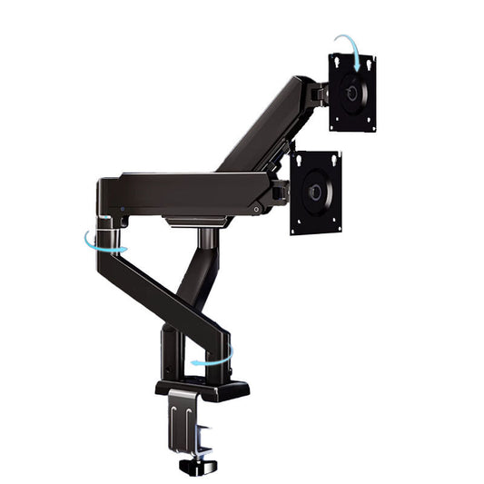 Dual Monitor Arm: 360 degrees Rotatable, Space-Saving Desk Mount for Dual Screens, Ideal for Aussie Home & V1107-DUAL MONITOR ARM