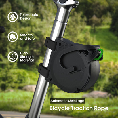 Elastic Parent-Child Bicycle Traction Rope: 2.5m, 200kg Load, For Shared Mountain & Leisure Rides in Australia V1107-ELASTIC PARENT-CHILD BICYCLE TRACTION ROPE