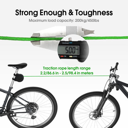 Elastic Parent-Child Bicycle Traction Rope: 2.5m, 200kg Load, For Shared Mountain & Leisure Rides in Australia V1107-ELASTIC PARENT-CHILD BICYCLE TRACTION ROPE