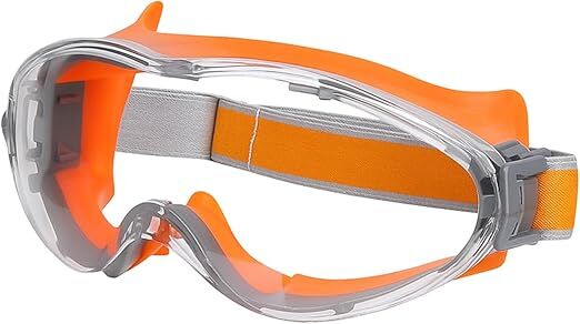 Christmas gifts Anti-Fog Safety Goggles, Outdoor Wind & Dust Protection, Clear Vision Lab & Work Goggles for V1107-FOG SAFETY GOGGLES-ORANGE