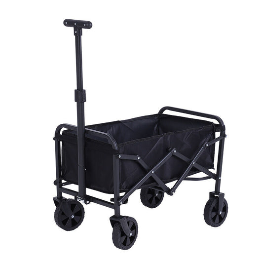 Foldable Camping Wagon: Retractable Handle, Lightweight Design for Outdoor Trips, Beach & Picnics V1107-FOLDABLE CAMPING WAGON