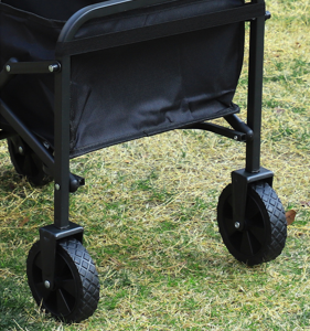 Foldable Camping Wagon: Retractable Handle, Lightweight Design for Outdoor Trips, Beach & Picnics V1107-FOLDABLE CAMPING WAGON