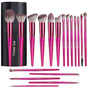 Hot red Professional Makeup Brush Set (18-Piece): Cruelty-Free, Versatile for Foundation, Blush & Eyeshadow, V1107-HOT RED PROFESSIONAL MAKEUP BRUSH SET
